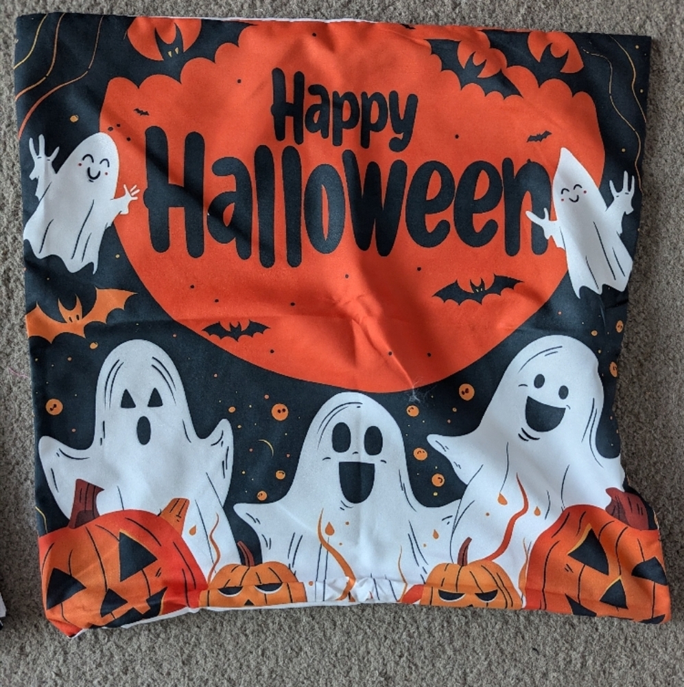 Halloween Ghost Pillow Covers Set Of 4 - Picture 5 of 6